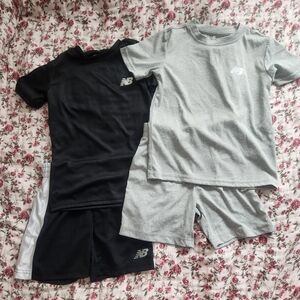 New Balance Kids Matching Sets - Black & Gray